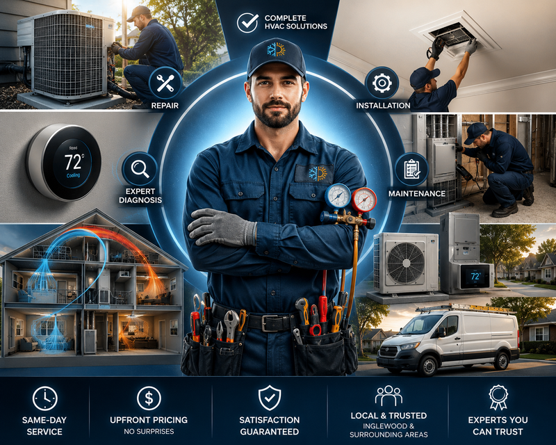 Expert HVAC services in Inglewood you can trust — repair, installation, maintenance, and expert diagnosis